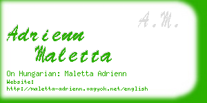 adrienn maletta business card